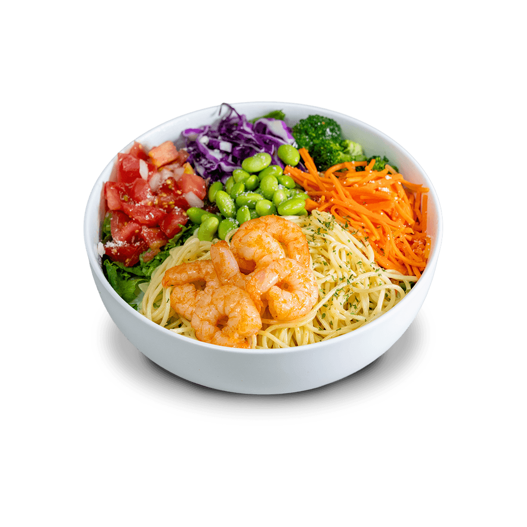 ガーリックシュリンプのパスタサラダ